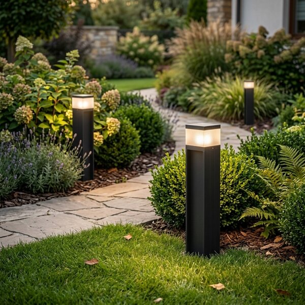 Lampă de exterior VESPER 1xG9/5W/230V IP44 50 cm neagră