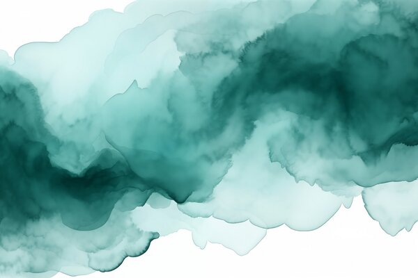 Fototapet Acuarelă abstractă liniștitoare în nuanțe de teal, Fototapet acuarelă, Fototapet populare, w02114 - Tapeko.ro