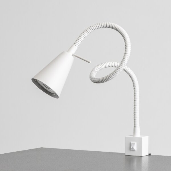 Lampă LED cu clemă 1xGU10/4,7W/230V albă