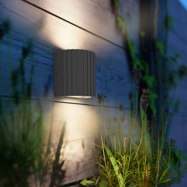 Philips - Aplică de perete pentru exterior LED ZYRA, 4,3 W, 230 V, 2700 K, IP44