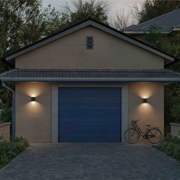 Philips - Aplică de perete pentru exterior LED ZYRA, 4,3 W, 230 V, 2700 K, IP44