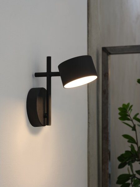 Osram - Aplică de perete LED reglabilă DECOR KYOTO LED/12W/230V neagră