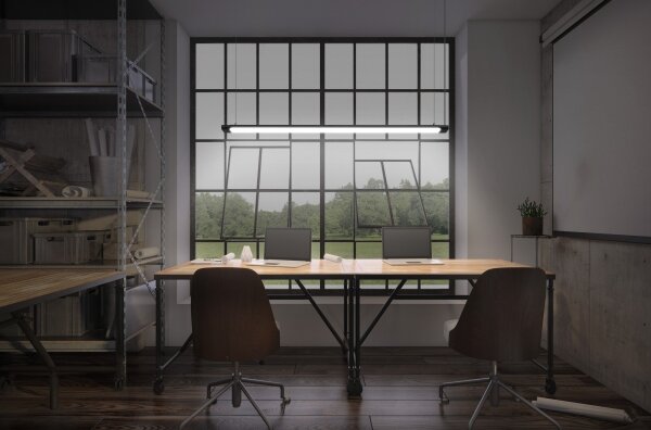 Osram-LED Lustră reglabilă pe cablu OFFICE LINE LED/40W/230V 4000K 120 cm negru