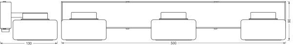 Osram - Aplica de perete LED pentru baie ORBIS FLAME, 3xLED, 5,5 W, 230 V, IP44, negru
