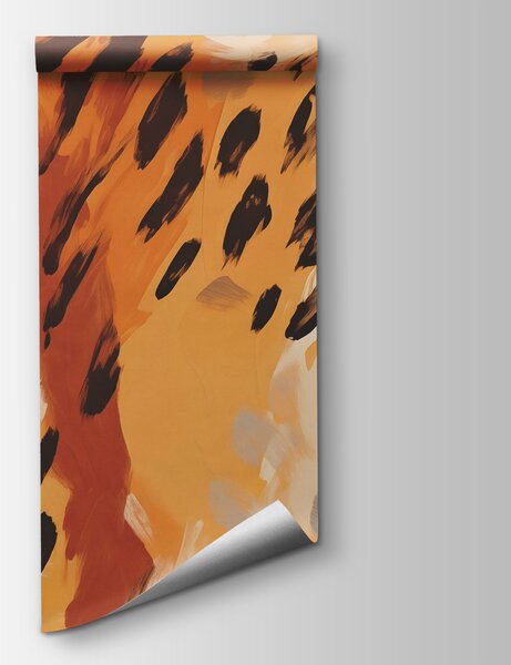 Fototapet Model abstract cu animal print în nuanțe calde, Fototapet animale, Fototapet populare, w02273 - Tapeko.ro
