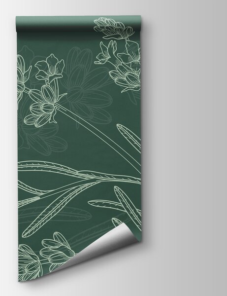 Fototapet Desenul unei plante, Fototapet flori, Fototapet populare, w02243 - Tapeko.ro