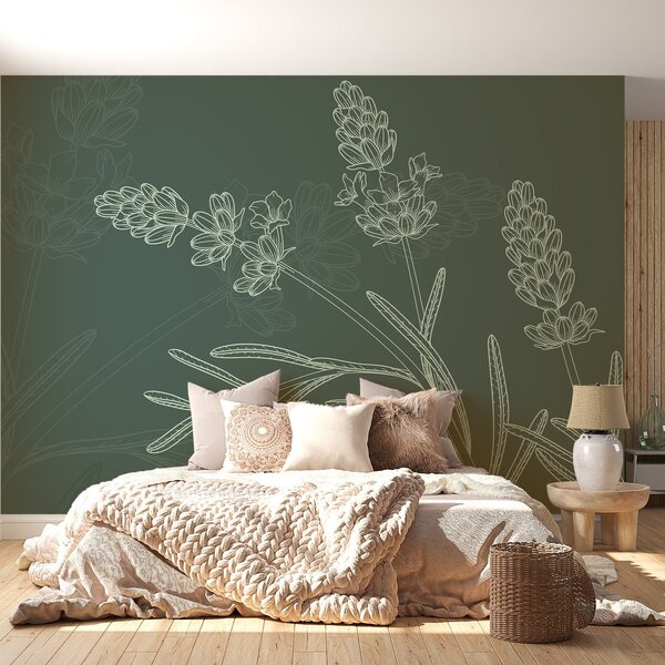 Fototapet Desenul unei plante, Fototapet flori, Fototapet populare, w02243 - Tapeko.ro