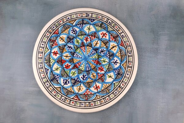Platou Pizza din ceramică Azzurro