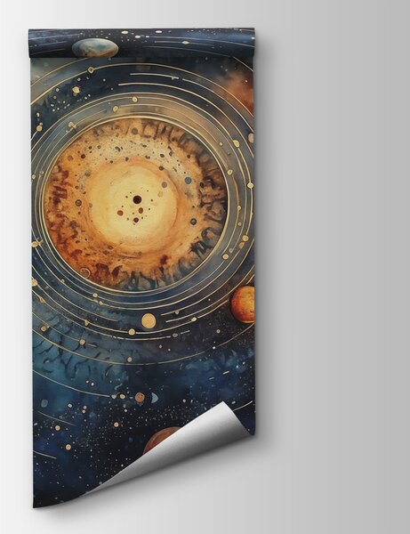 Fototapet Pictura planetelor în spațiu, Fototapet spațiu cosmic, Fototapet populare, w02268 - Tapeko.ro