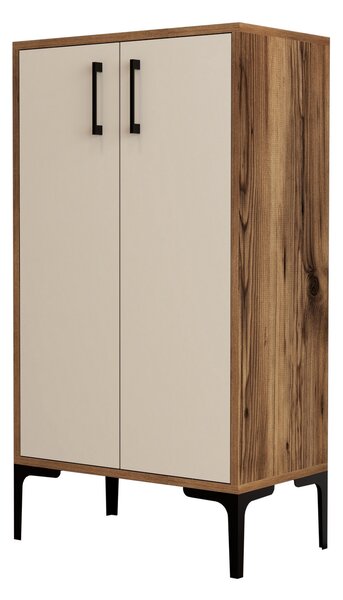 Dulap pentru pantofi Praga 1 (nuc + crem). 1072668