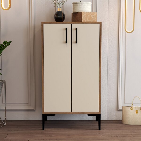 Dulap pentru pantofi Praga 1 (nuc + crem). 1072668
