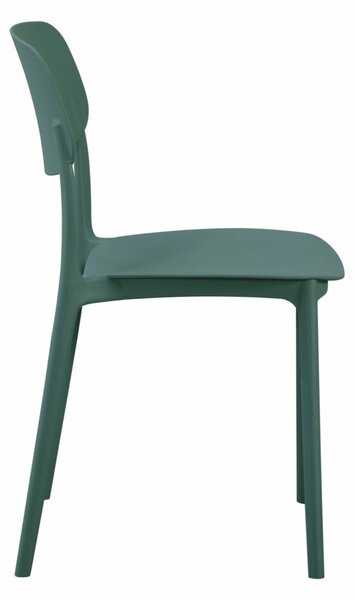 Scaun de cafenea pentru exterior Linea, verde