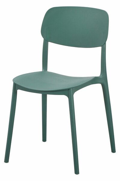 Scaun de cafenea pentru exterior Linea, verde