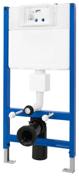 Cadru Set incastrat pentru vas WC cu buton F Black