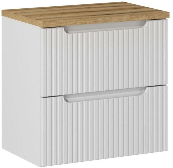 Set dulap Comad Nova White NOVA WHITE 82-60-2S, blat Comad Nova Oak NOVA OAK A 89-60