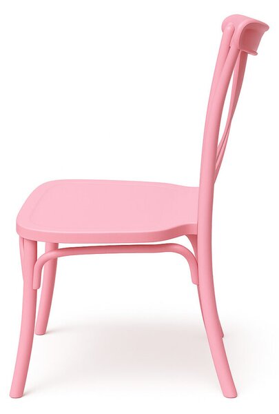 Scaun Boho pentru copii - culoare roz