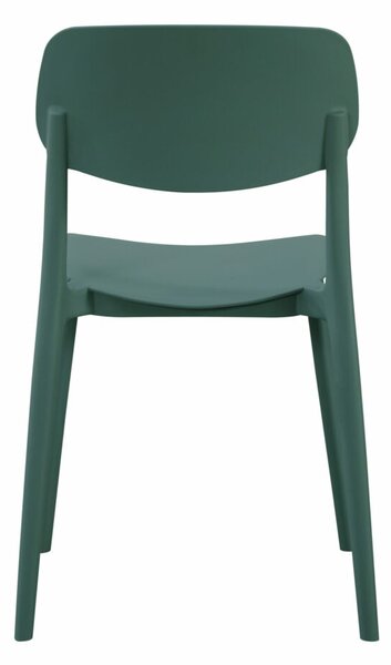 Scaun de cafenea pentru exterior Linea, verde