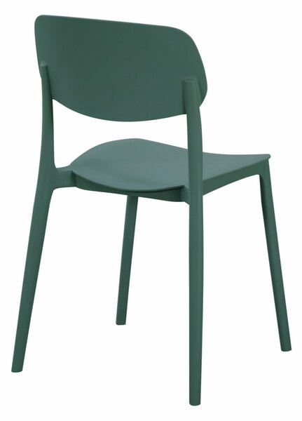 Scaun de cafenea pentru exterior Linea, verde