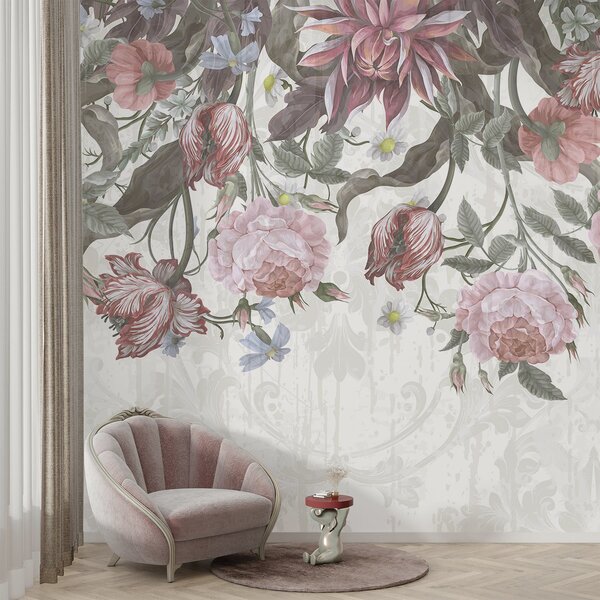 Fototapet Inflorescențe delicate în nuanțe moi, Fototapet bujori, Fototapet populare, w08435 - Tapeko.ro