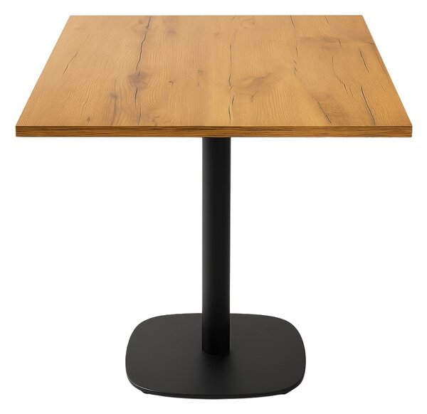 Masă de cafenea 68x68x1,8 stejar Lancelot bază 0966-ARP