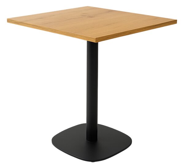 Masă de cafenea 68x68x1,8 stejar Lancelot bază 0966-ARP