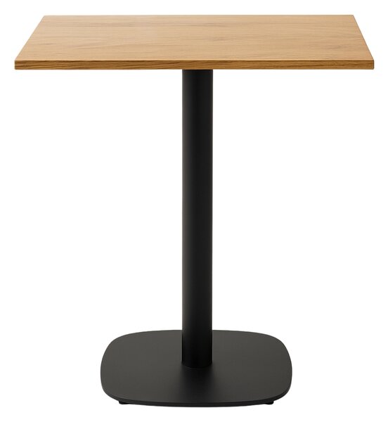 Masă de cafenea 68x68x1,8 stejar Lancelot bază 0966-ARP