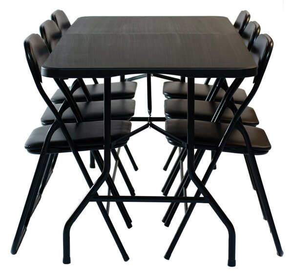 Set Mobilier Catering Exterior – Masă 200x90 cm + 6 Scaune