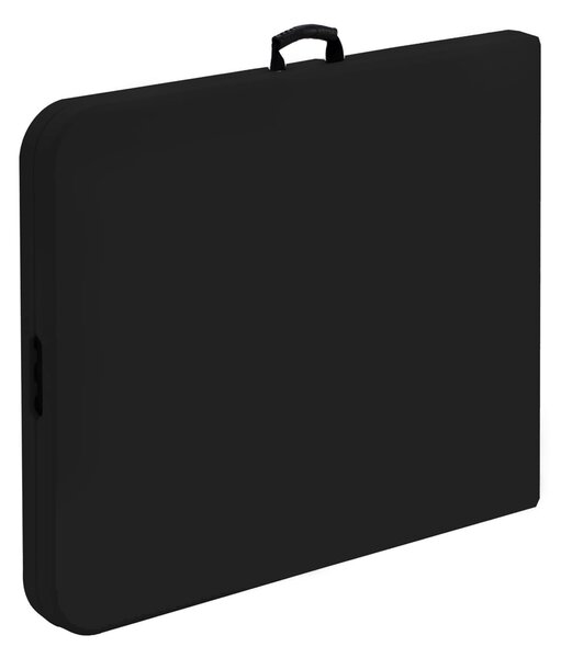 Masă Catering Neagră 200x90 cm cu Valiză