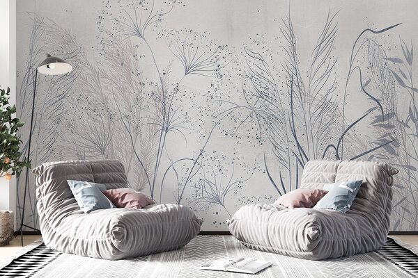 Fototapet Flora delicată în tonuri moi, Fototapet natură, Fototapet populare, w08441v1 - Tapeko.ro