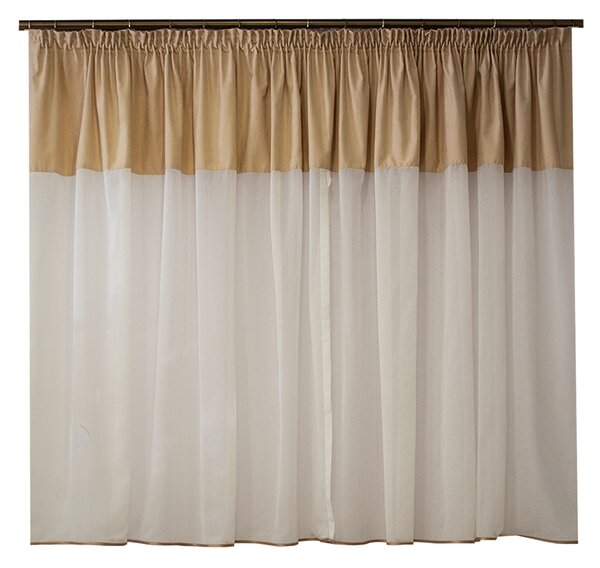Perdea Velaria in ivoire, 140x155 cm