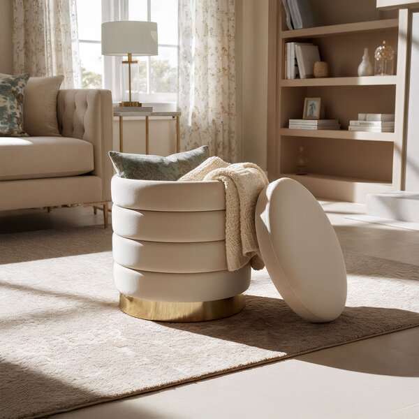 Taburete Lunaria (crem). Promo -17%. 1152153