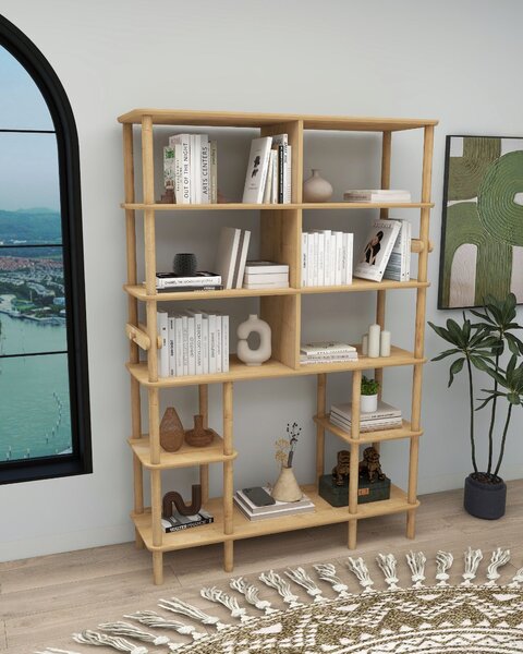 Bibliotecă Stevia (stejar). Promo -23%. 1153683