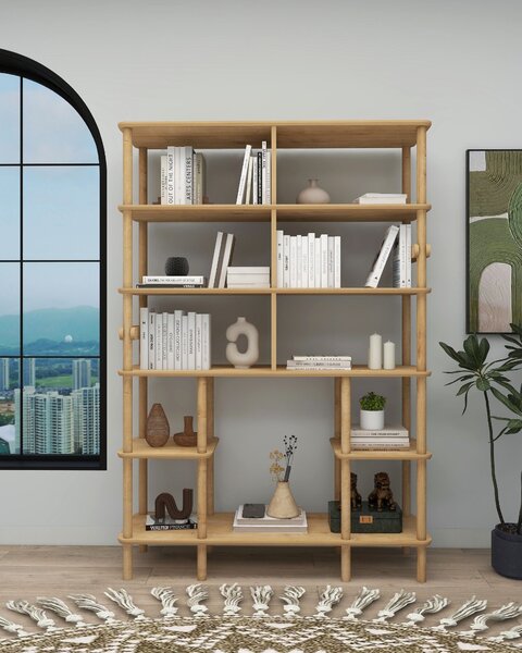 Bibliotecă Stevia (stejar). Promo -23%. 1153683
