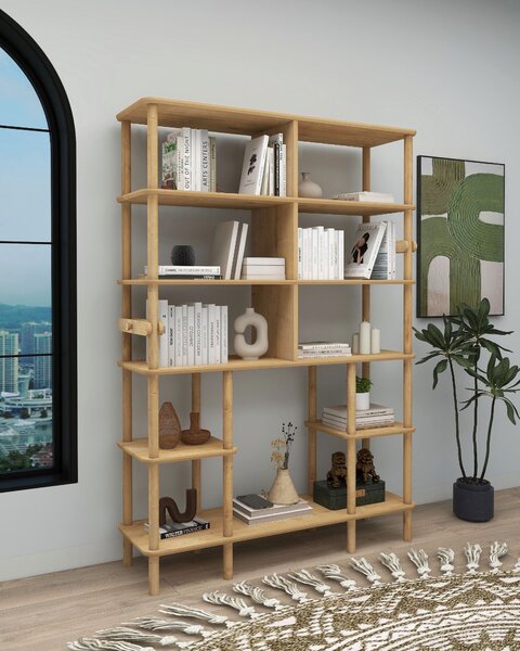 Bibliotecă Stevia (stejar). Promo -23%. 1153683