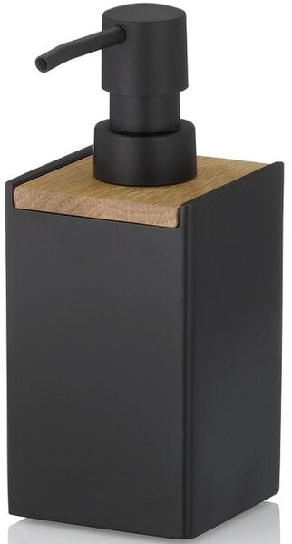 Kela Cube dozator săpun 300 ml negru-maro 23689