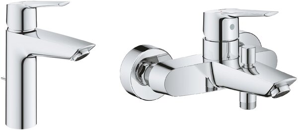 Set baterie cadă-duș Grohe Start 24206002, baterie lavoar Grohe Start 23455002