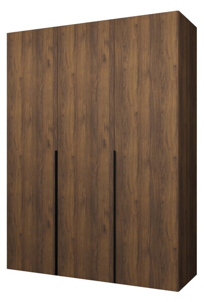 Dulap de haine 150 cm Alice 1 (Nuc + Negru). 1159783