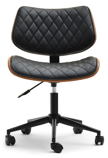 Scaun Brunko (nuc negru + crom). Promo -14%. 1109901