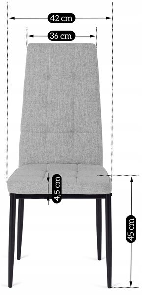 Scaun sufragerie Teson (gri) . Promo -14%. 1118960