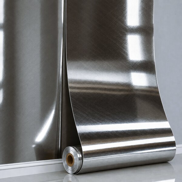 Panou perete autoadeziv Vortex Metallic – Argintiu 280x60x0.25 cm