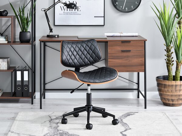 Scaun Brunko (nuc negru + crom). Promo -14%. 1109901