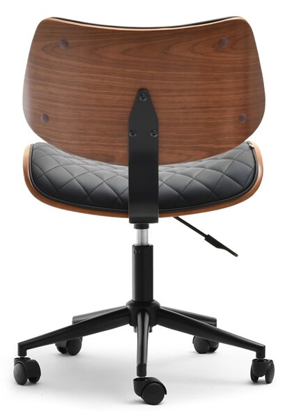 Scaun Brunko (nuc negru + crom). Promo -14%. 1109901