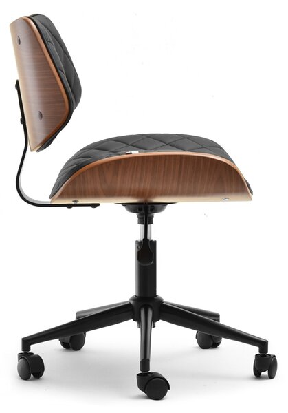 Scaun Brunko (nuc negru + crom). Promo -14%. 1109901