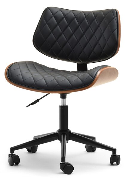 Scaun Brunko (nuc negru + crom). Promo -14%. 1109901