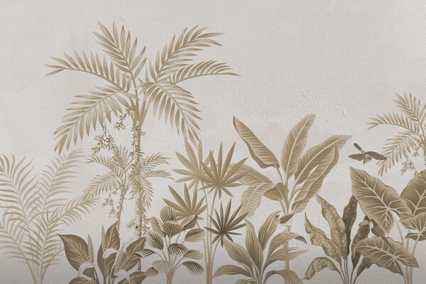 Fototapet Frunziș tropical în nuanțe delicate, Fototapet natură, Fototapet populare, w08496v1 - Tapeko.ro