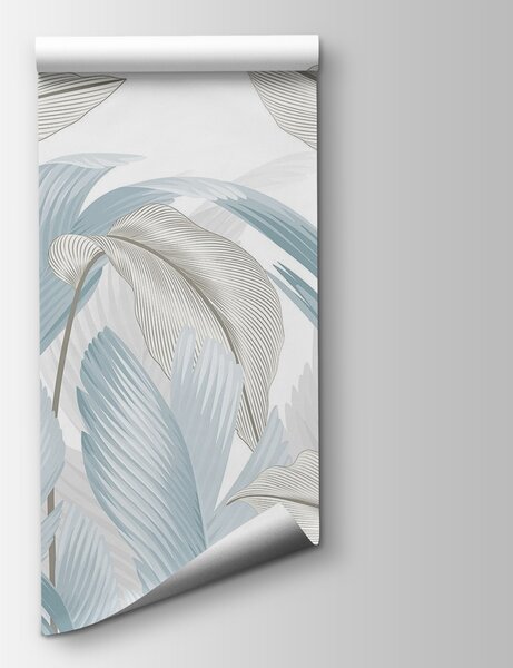 Fototapet Nuanțe delicate de frunze tropicale, Fototapet frunze palmier, Fototapet populare, w02508 - Tapeko.ro