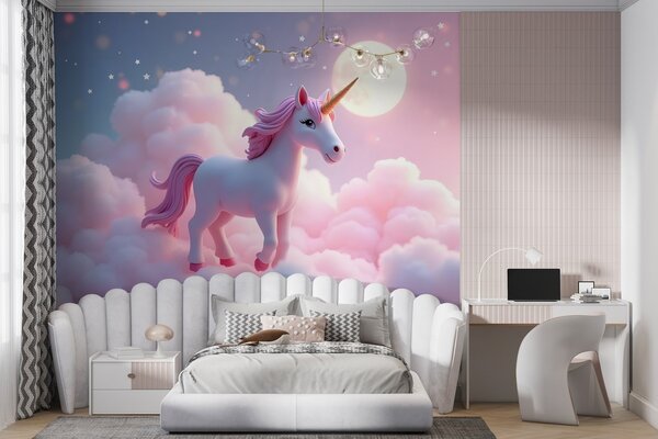 Fototapet Unicorn în nori, Fototapet cer, Fototapet populare, w02620 - Tapeko.ro