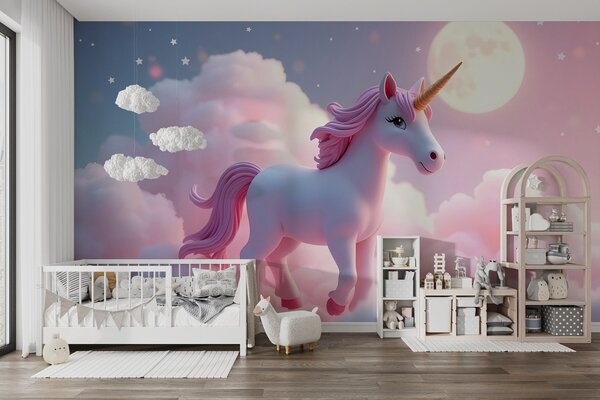 Fototapet Unicorn în nori, Fototapet cer, Fototapet populare, w02620 - Tapeko.ro