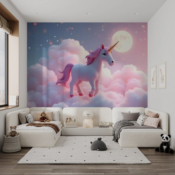 Fototapet Unicorn în nori, Fototapet cer, Fototapet populare, w02620 - Tapeko.ro
