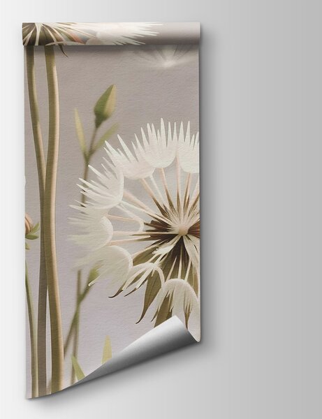 Fototapet Flori albe delicate în natură, Fototapet natură, Fototapet populare, w02619 - Tapeko.ro